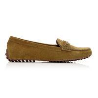 Moda in Pelle Emarli Khaki Flat Casual Shoes