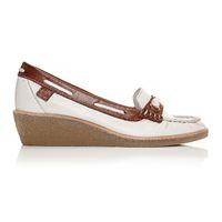 Moda in Pelle Galea White Low Casual Shoes