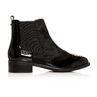 Moda in Pelle Auletti Black Low Smart Short Boots