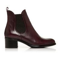 Moda in Pelle Colina Burgundy Medium Smart Short Boots