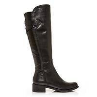 Moda in Pelle Santia Black Low Smart Long Boots