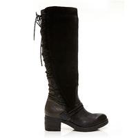 Moda in Pelle Grando Black Medium Casual Long Boots