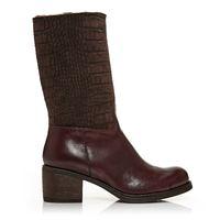 moda in pelle porzia brown medium casual short boots