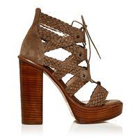 Moda in Pelle Morillo Dark Taupe Very Hight Casual Sandals