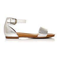 Moda in Pelle Noelle Silver Flat Casual Sandals