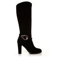 Moda in Pelle Viano Black High Smart Long Boots