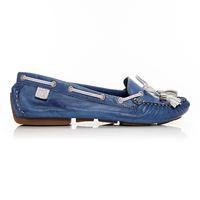 Moda in Pelle Alivia Blue Flat Casual Shoes