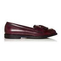 Moda in Pelle Emilo Burgundy Flat Smart Shoes