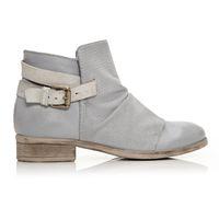 Moda in Pelle Coni Light Blue Low Casual Short Boots