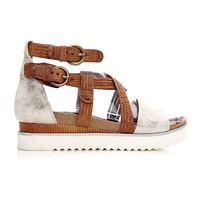 Moda in Pelle Perli Tan Medium Casual Sandals