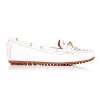 Moda in Pelle Esma White Flat Casual Shoes