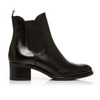 Moda in Pelle Colina Black Medium Smart Short Boots