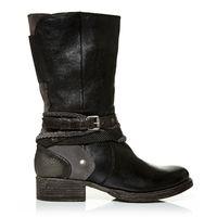 moda in pelle espla black low casual short boots