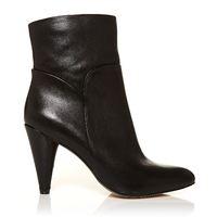 moda in pelle lullo black high smart short boots