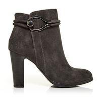 Moda in Pelle Lorio Grey High Smart Short Boots