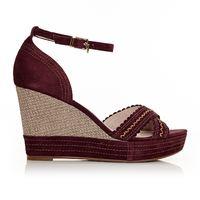 Moda in Pelle Roxas Burgundy High Smart Sandals