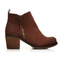 Moda in Pelle Brunilda Tan Medium Casual Short Boots