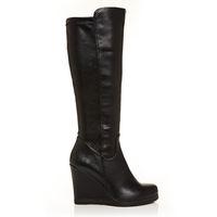 Moda in Pelle Hara Black Medium Casual Long Boots