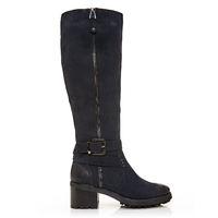 moda in pelle grassia navy medium casual long boots