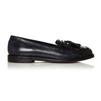 Moda in Pelle Emilo Navy Flat Smart Shoes