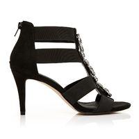 Moda in Pelle Moriah Black High Occasion Sandals