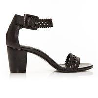 Moda in Pelle Laureta Black Medium Smart Sandals