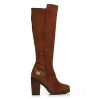 Moda in Pelle Silveri Tan High Casual Long Boots