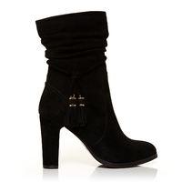 moda in pelle perella black high smart short boots