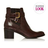 Moda in Pelle Aronas Brown Medium Smart Short Boots