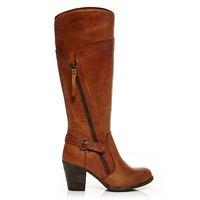 Moda in Pelle Grandina Tan Medium Casual Long Boots