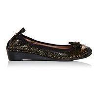 Moda in Pelle Feola Gold Flat Smart Shoes