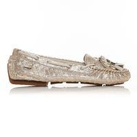 Moda in Pelle Alivia Metallic Flat Casual Shoes