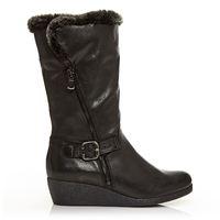 Moda in Pelle Dionisa Black Low Casual Long Boots