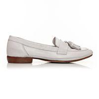 Moda in Pelle Erine White Flat Casual Shoes