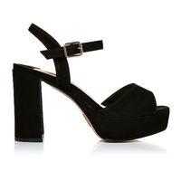 Moda in Pelle Luvello Black Medium Smart Sandals