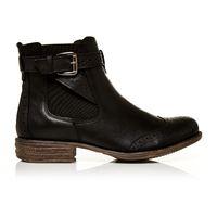 Moda in Pelle Caliso Black Low Casual Short Boots