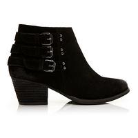 Moda in Pelle Bertina Black Medium Casual Short Boots