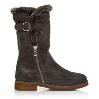 moda in pelle elnora grey low casual long boots