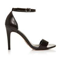 Moda in Pelle Lumia Black High Smart Sandals