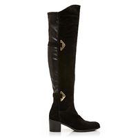 Moda in Pelle Saneti Black Medium Smart Long Boots