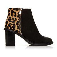 Moda in Pelle Meryl Black Medium Smart Short Boots