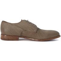 Moma woven leather dark beige lace up shoes men\'s Shoes in grey