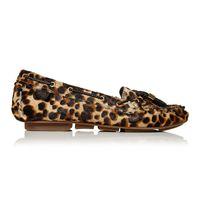 Moda in Pelle Agazia Leopard Flat Casual Shoes