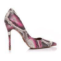 Moda in Pelle Cristina Pink Very High Smart Shoes