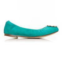 Moda in Pelle Foli Turquoise Flat Casual Shoes