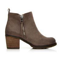 Moda in Pelle Brunilda Taupe Medium Casual Short Boots