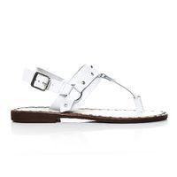 Moda in Pelle Morga White Flat Casual Sandals