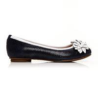 Moda in Pelle Feria Navy Flat Smart Shoes