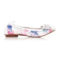 Moda in Pelle Felisa Floral Flat Smart Shoes