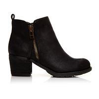 moda in pelle brunilda black medium casual short boots